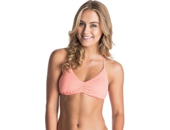 53% off Roxy Women's Tri Halter Swim Top, Sunkissed Coral