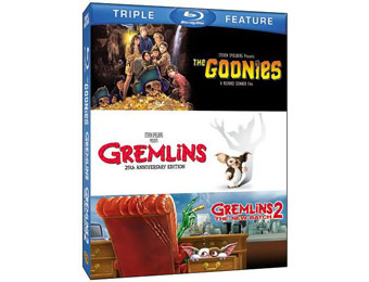 64% off Triple Feature: Goonies, Gremlins 1 & Gremlins 2 (Blu-ray)