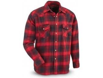 40% off Moose Creek Men's Brawny Western Plaid Flannel Shirt
