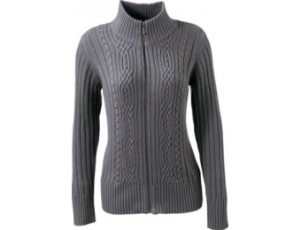 68% off Cabela's Women's Glacier Basin Zip-Front Sweater