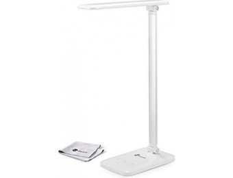 60% off TaoTronics Dimmable LED Desk Lamp, Glossy White, 6W)