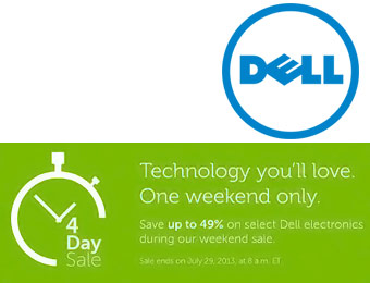 Dell 4 Day Sale: Up to 49% off Select Electronics