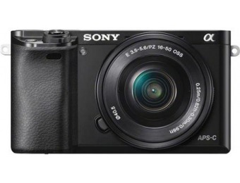 $100 off Sony Alpha A6000 Mirrorless Digital Camera w/ Lens