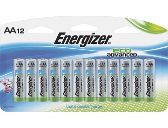 50% off Energizer Ecoadvanced AA Batteries (12-pack)
