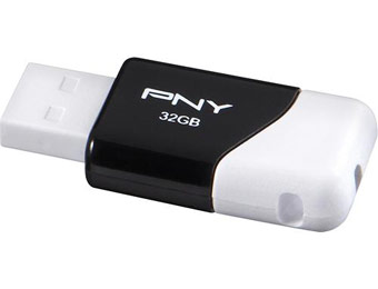 68% off PNY Compact Attache 32GB USB 2.0 Flash Drive