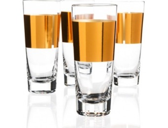 57% off ACME Party Box Copper Band Cocktail Glasses - Set of 4