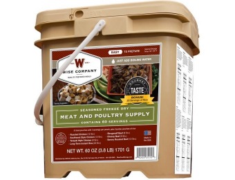 $50 off Wise Company Food Storage 60 Serving Protein Go Bucket 07-702