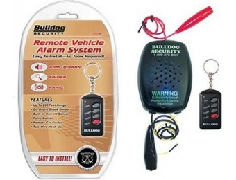 61% off Bulldog Remote Vehicle Security Alarm w/ 2 Wire Hook Up