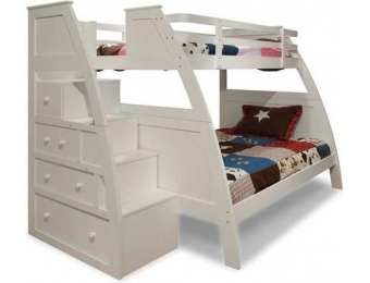 81% off Kids Sebring Twin Over Full Bunk Bed with Storage