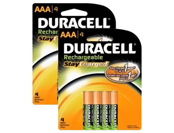 57% off 8 Duracell White Top Rechargeable AAA Batteries