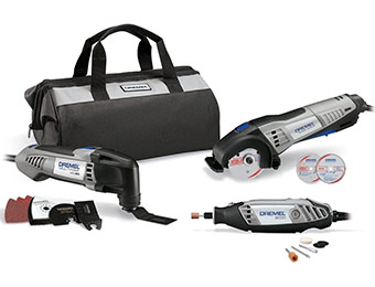 57% off Dremel CKDR-02 Ultimate 3-Tool Combo Kit + 15 Accessories