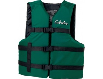 50% off Cabela's Deluxe Vest Infant/Child/Youth - Red (CHILD)
