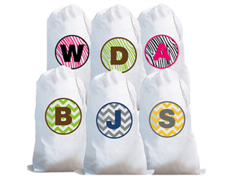 Personalized 19" x 30" Laundry Bags, Various Styles
