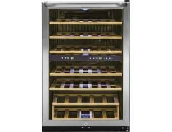 $100 off Frigidaire 38-bottle Wine Cooler - Stainless Steel