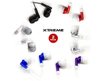 Free 2-Pack Xtreme Stereo Audio Earbuds