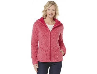 90% off Laura Scott Women's Reversible Fleece Hoodie Jacket