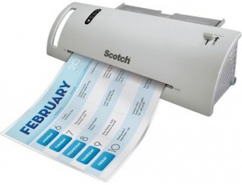 $80 off Scotch TL1302VP Thermal Laminator w/ 20 Letter Size Pouches