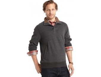 93% off G.H. Bass & Co. Sueded Sherpa-Lined Mock-Neck Fleece