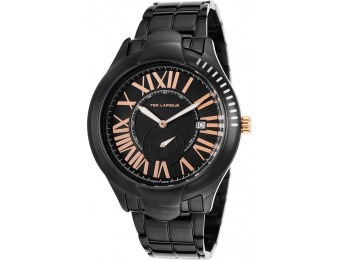 94% off Ted Lapidus Women's Black Ion Plated Stainless Steel Watch