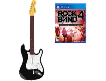 $60 off Rock Band 4 Wireless Fender Stratocaster Guitar Bundle PS4