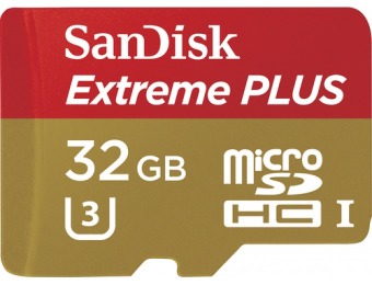 75% off Sandisk Extreme Plus 32GB microSDHC Memory Card