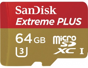79% off Sandisk Extreme Plus 64GB microSDXC Memory Card