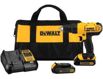 $50 off DEWALT 20-Volt Cordless Drill/Driver Kit DCD771C2