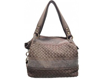 85% off Studio S Women's Claudia Studded Satchel Handbag