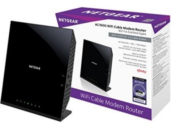 $80 off NETGEAR AC1600 WiFi DOCSIS 3.0 Cable Modem Router