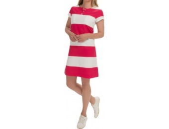 68% off Joan Vass Striped Cotton Dress