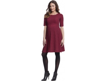 71% off Seraphine Maternity Dot-Print Fit & Flare Dress