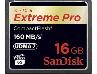 80% off Sandisk Extreme Pro 16GB Compactflash Memory Card