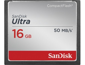 78% off Sandisk Ultra 16gb Compactflash Memory Card