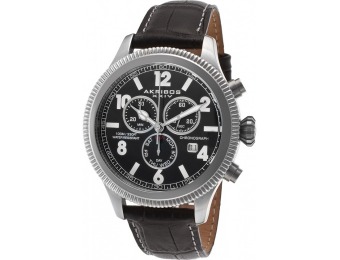 $735 off Akribos XXIV Men's Ultimate Chrono Leather Watch