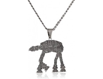 67% off Star Wars Unisex AT-AT Walker Stainless Steel Necklace