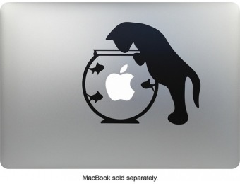 69% off Macdecals Cat In The Fishbowl Decal For Apple Macbook