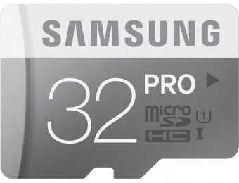 50% off Samsung 32GB microSD Class 10 UHS-1 Memory Card