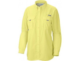 68% off Columbia Womens PFG Bahama Long Sleeve Shirt, Yellow
