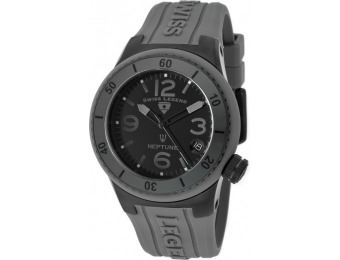 90% off Swiss Legend Neptune Grey Silicone Watch