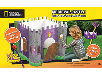 64% off National Geographic 3 Foot Tall Cardboard Castle