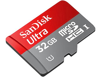 87% off SanDisk Ultra 32GB microSDHC Class 10 Memory Card
