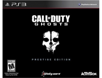 $83 off Call Of Duty: Ghosts Prestige Edition Playstation 3