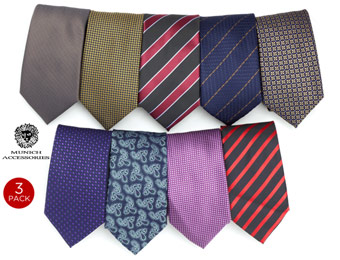 $80 off 3-Pack Silver Links Men's Neckties