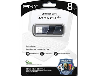 72% off PNY P-FD8GBATT3-EF Attaché 8GB USB 2.0 Flash Drive