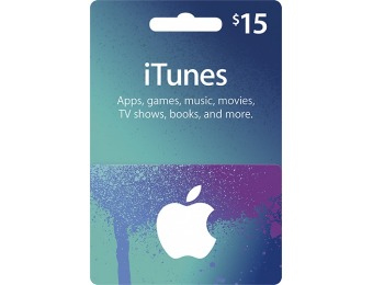 10% off Apple $15 Itunes Gift Card
