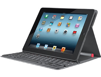 77% off Logitech Solar Keyboard Folio for iPad 2, 3, or 4th Gen