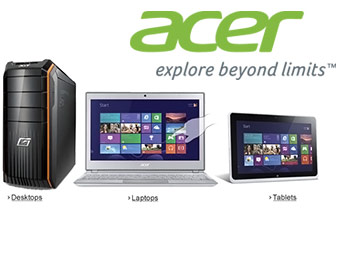 Up to $150 off Acer Laptops, Desktops, and Tablets