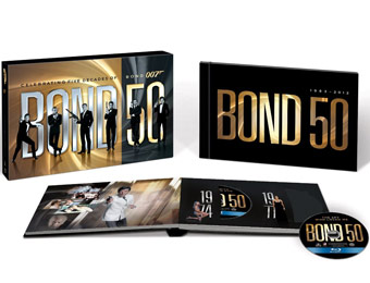 $190 off Bond 50: The Complete 22 Film Collection, Blu-ray