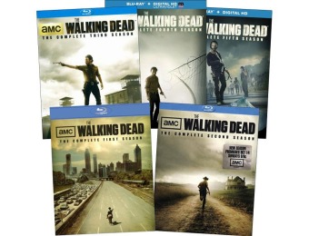 62% off Walking Dead Seasons 1-5 Blu-ray