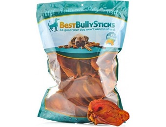 62% off USA Pig Ears by Best Bully Sticks (20 Pack) Thick-Cut